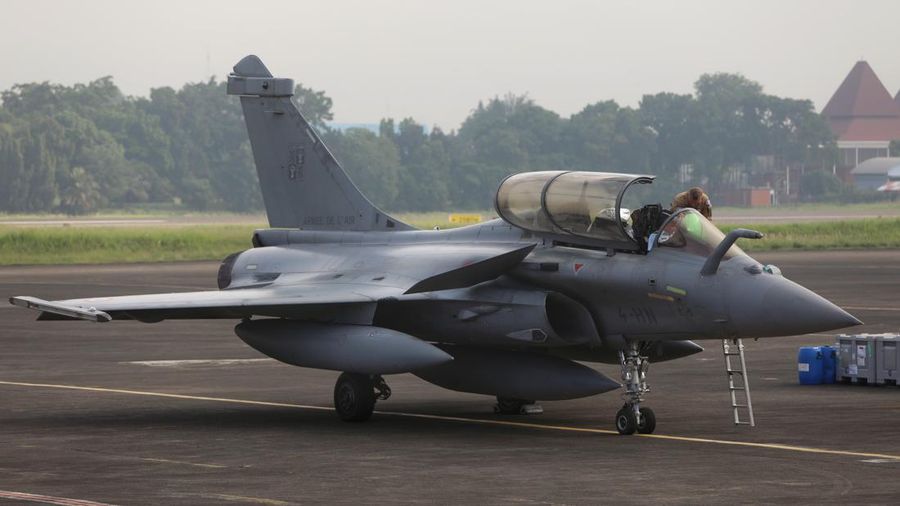Pesawat tempur Rafale (CNBC Indonesia/Andrean Kristianto)