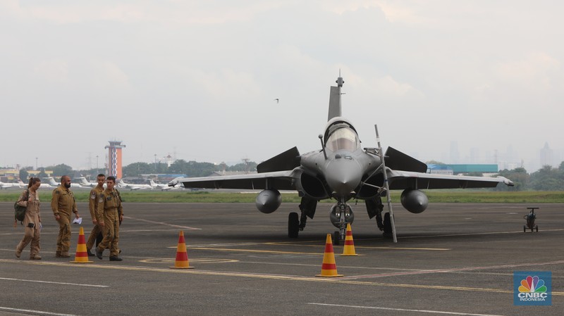 Pesawat tempur Rafale (CNBC Indonesia/Andrean Kristianto)