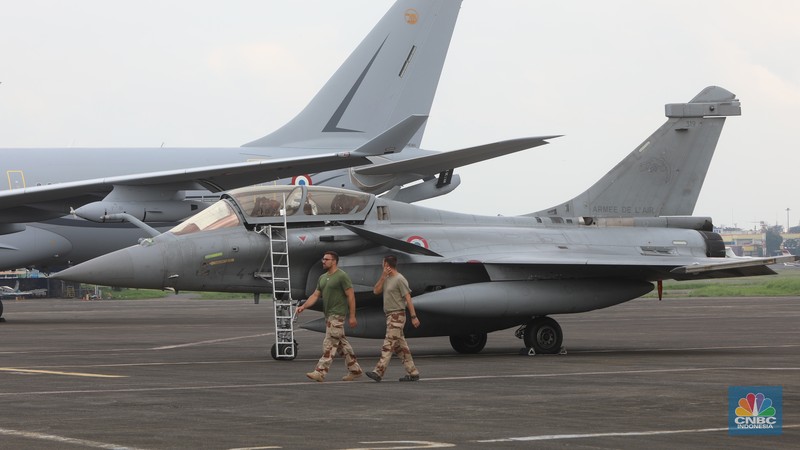 Pesawat tempur Rafale (CNBC Indonesia/Andrean Kristianto)