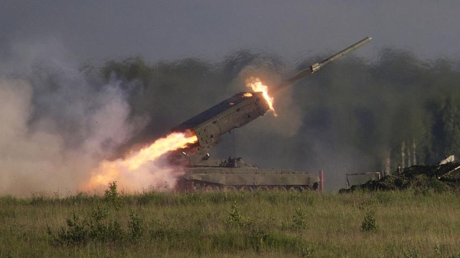 MOSCOW, RUSSIA - 2021/08/25: Russian Army  TOS-1A 