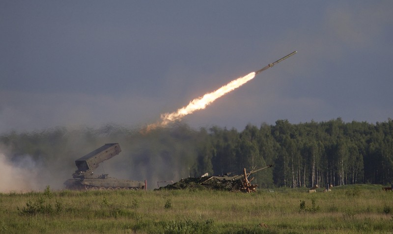 1234869951 MOSCOW, RUSSIA - 2021/08/25: Russian Army TOS-1A
