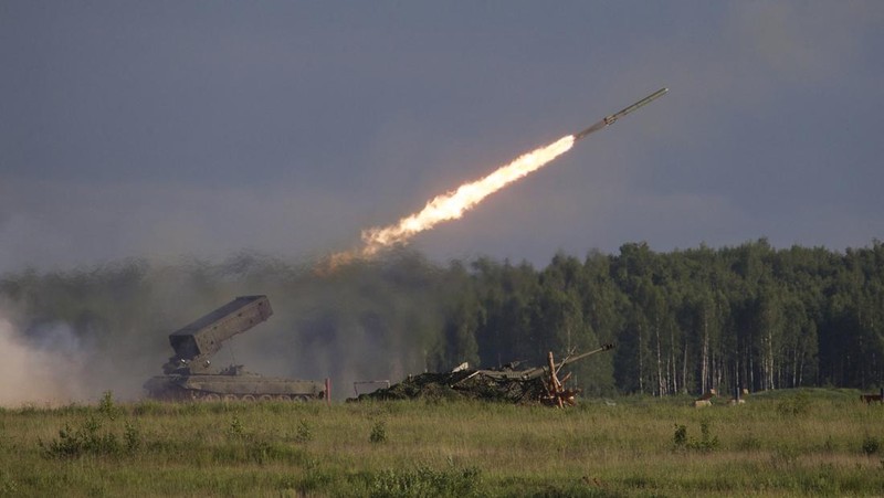 MOSCOW, RUSSIA - 2021/08/25: Russian Army  TOS-1A 