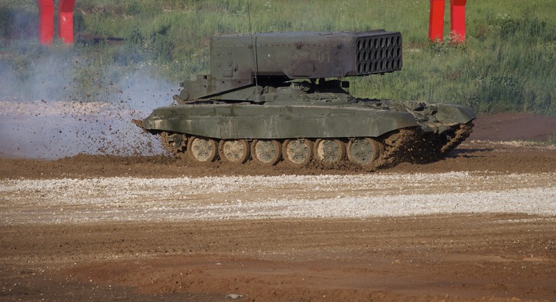 1234869951 MOSCOW, RUSSIA - 2021/08/25: Russian Army TOS-1A