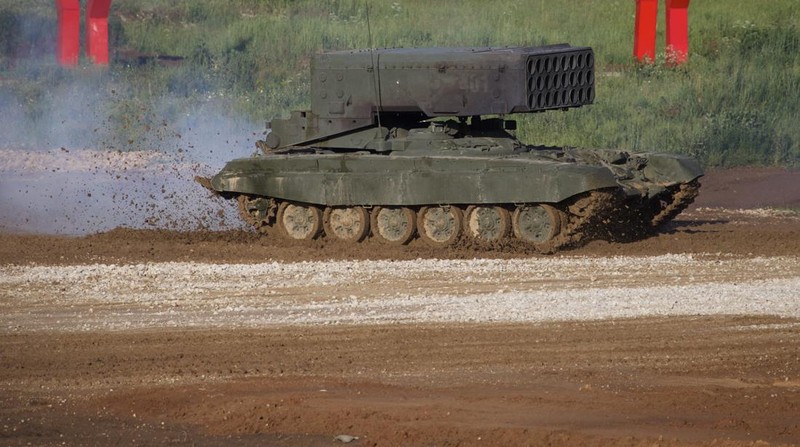 MOSCOW, RUSSIA - 2021/08/25: Russian Army  TOS-1A 