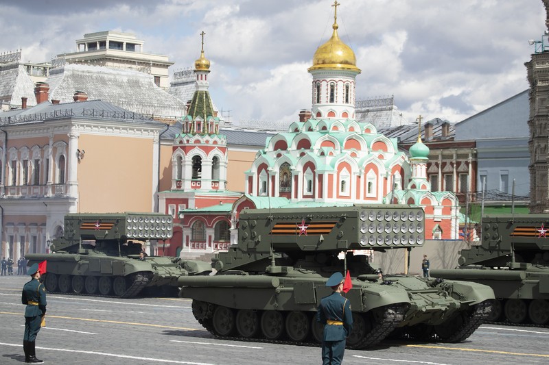 1234869951 MOSCOW, RUSSIA - 2021/08/25: Russian Army TOS-1A