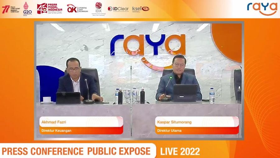 Paparan publik PT Bank Raya Indonesia Tbk (AGRO). Ist