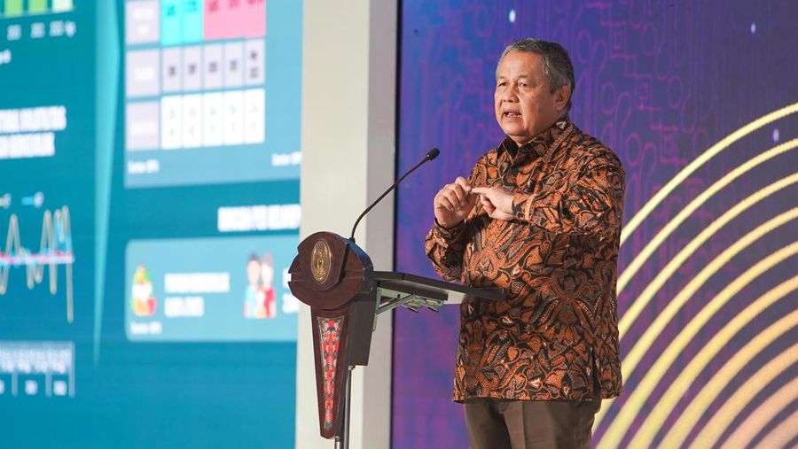 Perry Warjiyo, dalam acara kegiatan Rapat Koordinasi Pemerintah Pusat dan Daerah (Rakorpusda) 2022 pada 14/09/2022 di Kota Surabaya. (Dok: Departemen Komunikasi Bank Indonesia)