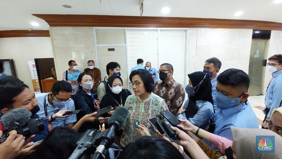 Sri Mulyani di DPR RI (CNBC Indonesia/Cantika Dinda)