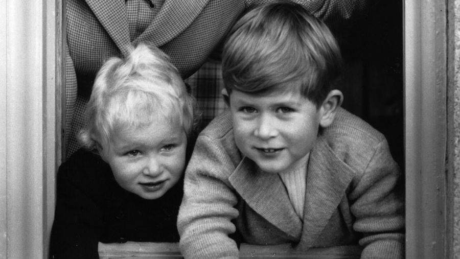 Princess Elizabeth (later Queen Elizabeth II) with her baby son Prince Charles, 1949. (Photo by Fox Photos/Hulton Archive/Getty Images)