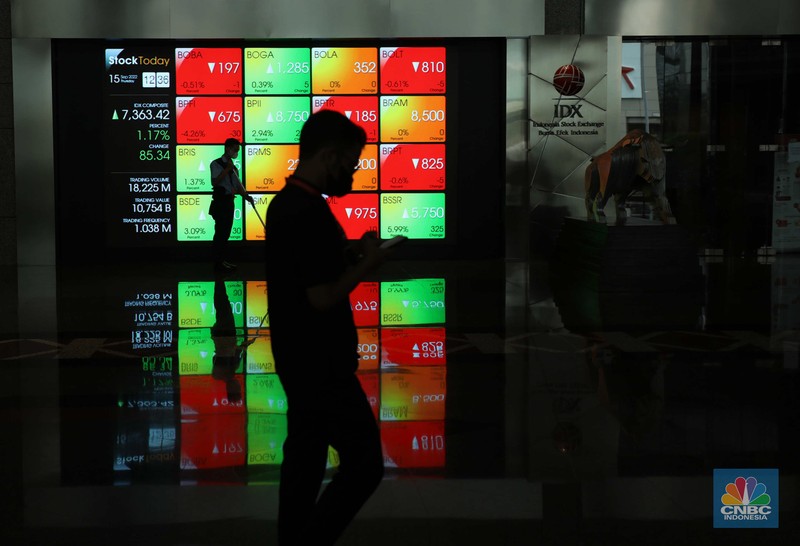 Indeks Harga Saham Gabungan (IHSG) di Bursa Efek Indonesia, Jakarta. (CNBC Indonesia/Tri Susilo)