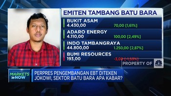 Perpres Pengembangan EBT Diteken, Sektor Batu Bara Terdampak?