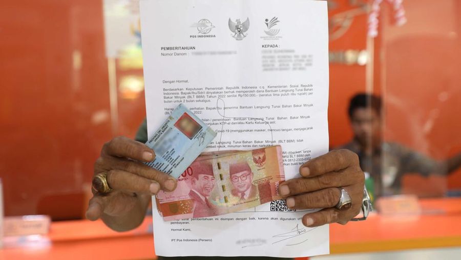 Bantuan langsung Tunai Bahan Bakar Minyak (BLT BBM) . (CNBC Indonesia/Tri Susilo)