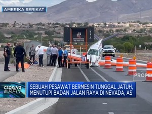 Sebuah Pesawat Bermesin Tunggal Jatuh di Nevada