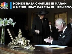 Momen Raja Charles III Marah & Mengumpat karena Pulpen Bocor
