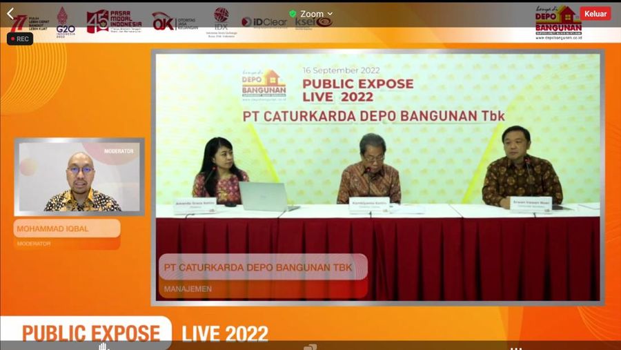Paparan publik PT Caturkarda Depo Bangunan Tbk (DEPO)