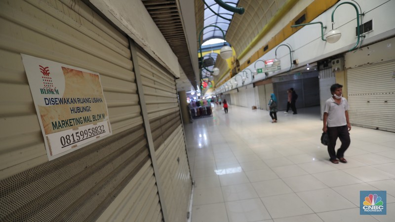 Blok M Mall, Jakarta, Senin (19/9/2022). (CNBC Indonesia/Andrean Kristianto) Blok M Mall, Jakarta, Senin (19/9/2022). (CNBC Indonesia/Andrean Kristianto)