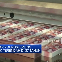 Nilai Tukar Poundsterling Capai Titik Terendah di 37 Tahun