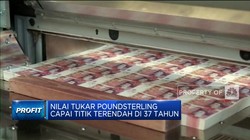 Nilai Tukar Poundsterling Capai Titik Terendah di 37 Tahun