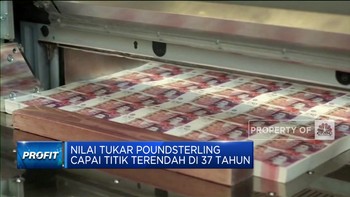 Nilai Tukar Poundsterling Capai Titik Terendah di 37 Tahun