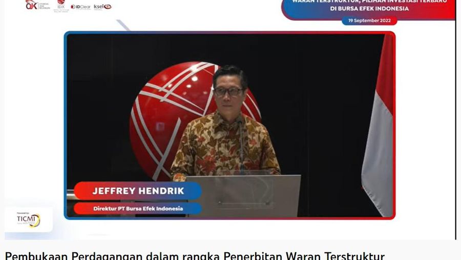 Direktur BEI Jeffrey Hendrik