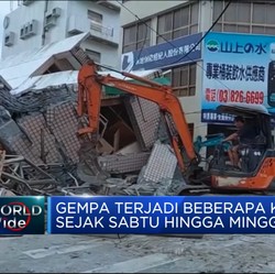 Gempa Susulan M 7,2  Kembali Guncang Taiwan