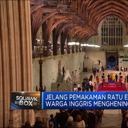 Suasana Jelang Prosesi Pemakaman Ratu Elizabeth II