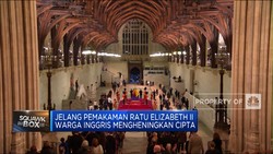 Suasana Jelang Prosesi Pemakaman Ratu Elizabeth II