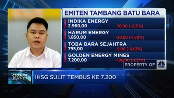Terpengaruh Sentimen Suku Bunga, IHSG Sulit Tembus 7.200-an
