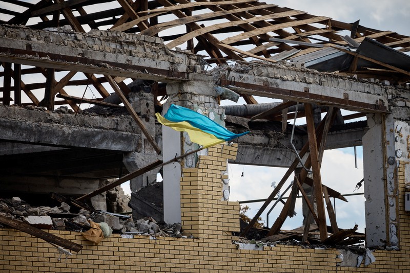 Ukraina mulai melaporkan kembali kemenangan atas Rusia di wilayah terdepan perang bagian Timur. (via REUTERS/UKRAINIAN PRESIDENTIAL PRESS SER)