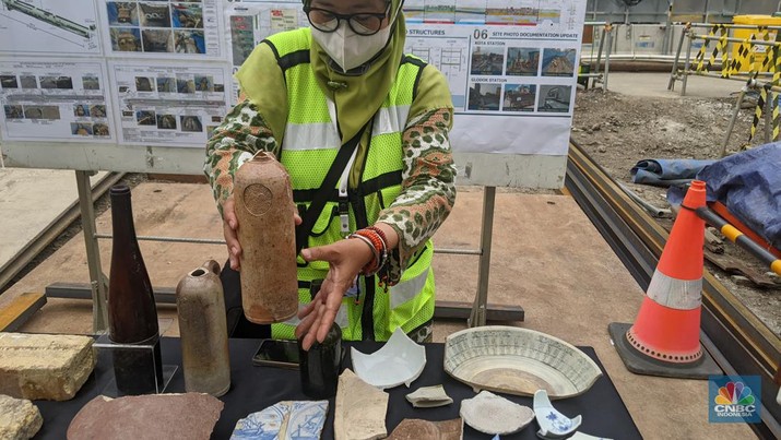 Penemuan harta karun di proses pembangunan MRT Jakarta.