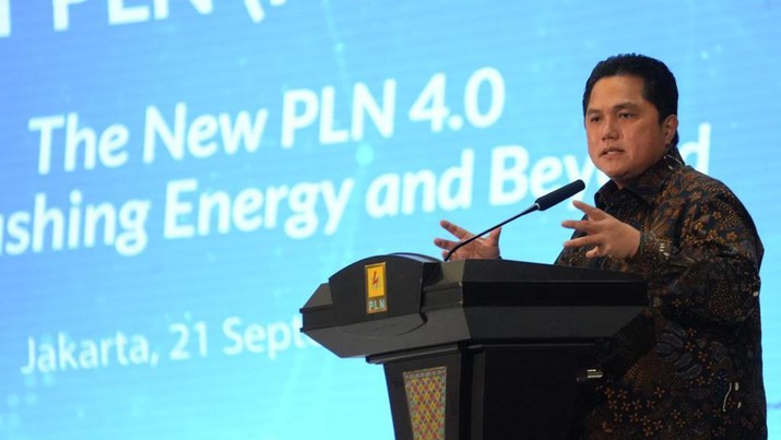 Menteri BUMN Erick Thohir di dalam acara Peluncuran Holding & Subholding PLN, Rabu (21/09/2022). Ist Menteri BUMN Erick Thohir di dalam acara Peluncuran Holding & Subholding PLN, Rabu (21/09/2022). Ist