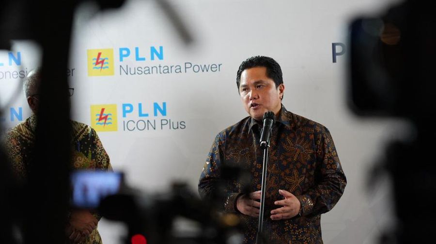 Menteri BUMN Erick Thohir di dalam acara Peluncuran Holding & Subholding PLN, Rabu (21/09/2022). Ist