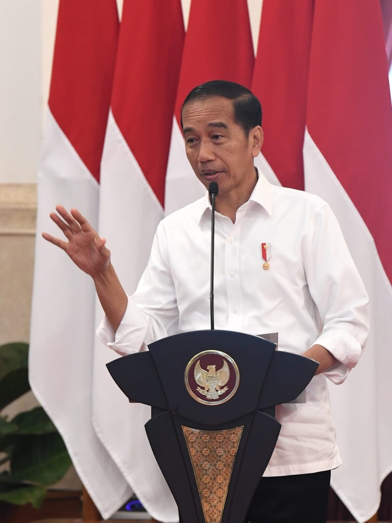 Presiden Joko Widodo menerima pengurus Persatuan Sepak Bola Amputasi Indonesia (PSAI) dan para atlet serta pelatih tim nasional (timnas) sepak bola amputasi di Istana Negara, Jakarta, pada Rabu, 21 September 2022. (Dok: Biro Pers Sekretariat Presiden)