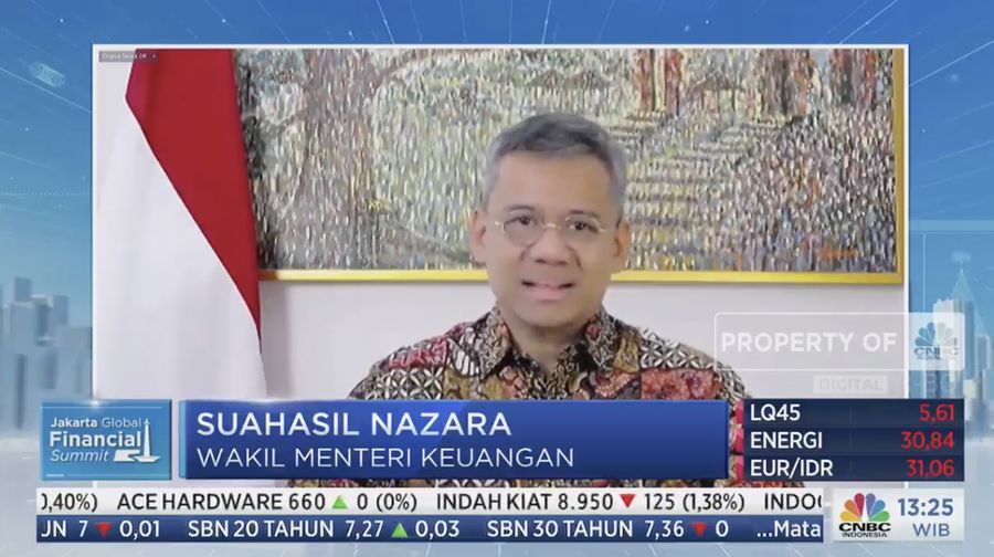 Suahasil Nazara Wakil Menteri Keuangan dalam acara 