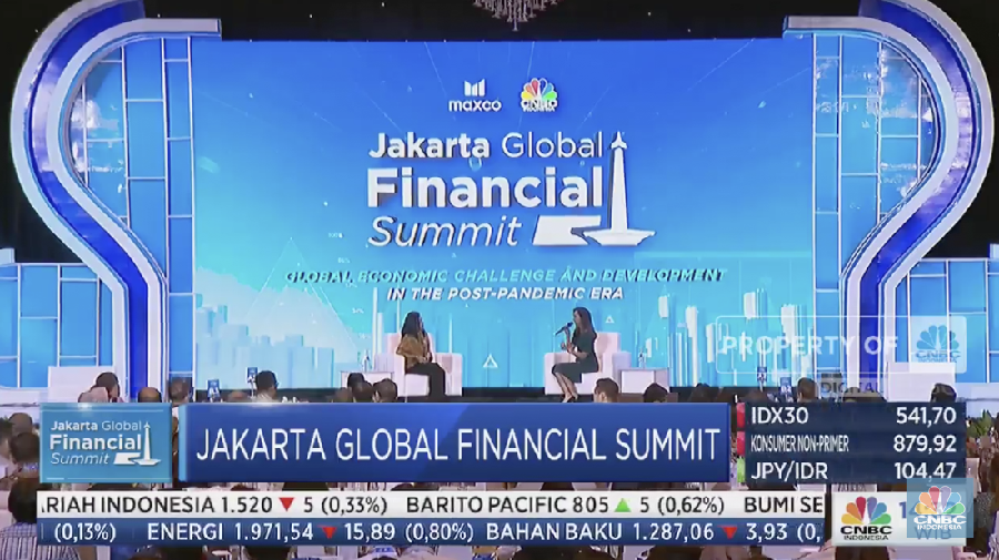 Suasana Jakarta Global Financial Summit 2022.