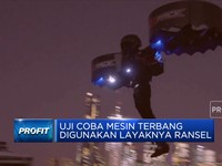 Uji Coba Mesin Terbang Digunakan Layaknya Ransel