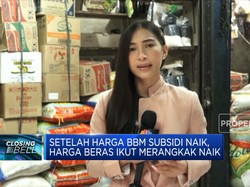 Waduh, Setelah Harga BBM Subsidi Naik, Harga Beras Ikut Naik