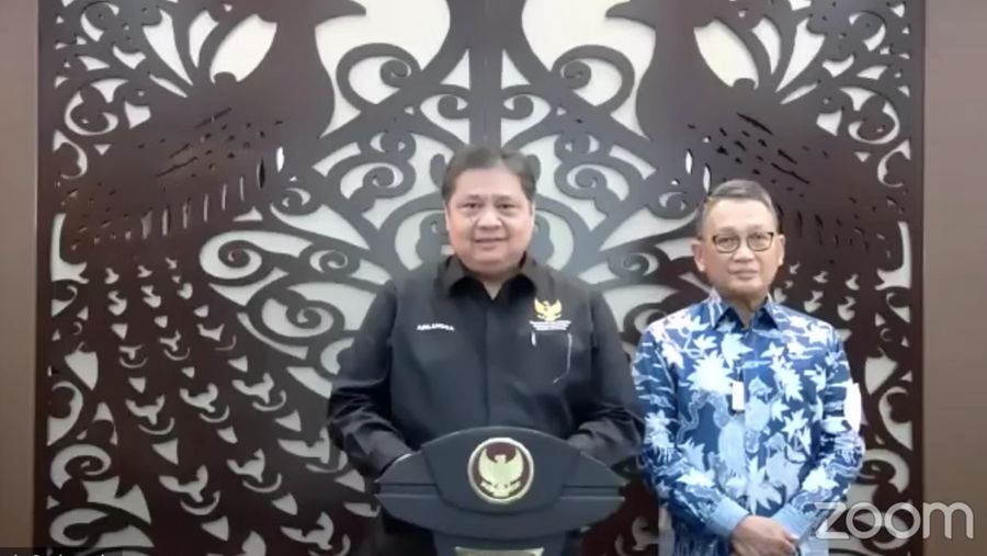 Konferensi Pers terkait Program Konversi Kompor LPG 3 Kg ke Kompor Induksi Listrik. (Tangkapan layar Youtube PerekonomianRI)