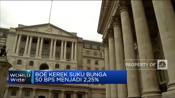 Makin Hawkish, Bank Sentral Inggris Kerek Suku Bunga 50 Bps