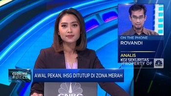 Minim Sentimen Positif, IHSG Awal Pekan Ditutup di Zona Merah