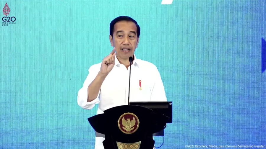 Presiden Jokowi Membuka BUMN Startup Day Tahun 2022, Kabupaten Tangerang, 26 September 2022. (Tangkapan layar via Youtube Sekretariat Presiden)