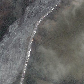 Foto Satelit, Potret Ramai-Ramai Warga Rusia Kabur dari Putin