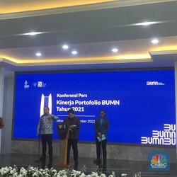 Laba Bersih BUMN Meroket 838,2% Jadi Rp 124,7 T di 2021