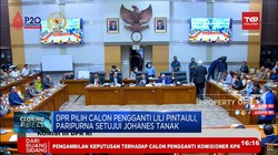 DPR Setujui Johanes Tanak Jadi Pengganti Lili Pintauli di KPK