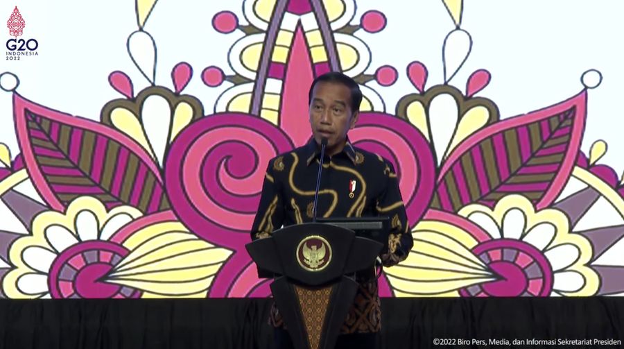 Sambutan Presiden Joko Widodo Saat Pengarahan kepada seluruh Menteri/Kepala Lembaga, Kepala Daerah, Pangdam dan Kapolda. (Tangkapan layar Youtube Sekretariat Presiden)
