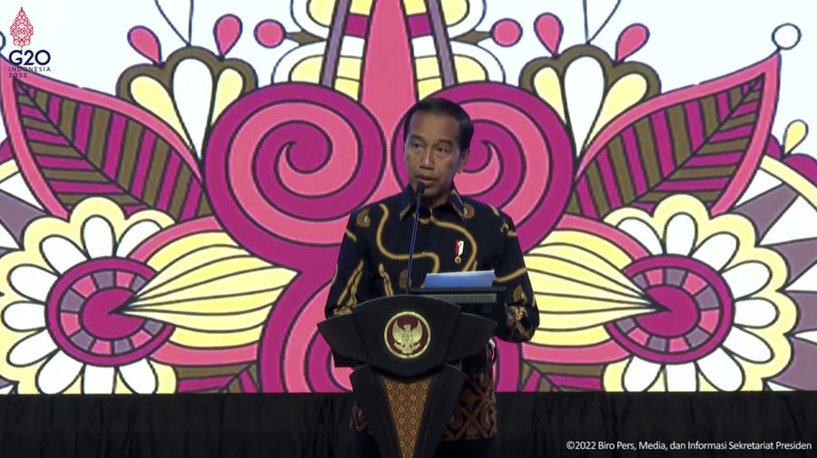 Sambutan Presiden Joko Widodo Saat Pengarahan kepada seluruh Menteri/Kepala Lembaga, Kepala Daerah, Pangdam dan Kapolda. (Tangkapan layar Youtube Sekretariat Presiden)