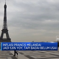 Inflasi Prancis Melandai Jadi 5,6% Yoy, Tapi Badai Belum Usai