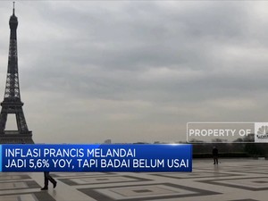 Inflasi Prancis Melandai Jadi 5,6% Yoy, Tapi Badai Belum Usai