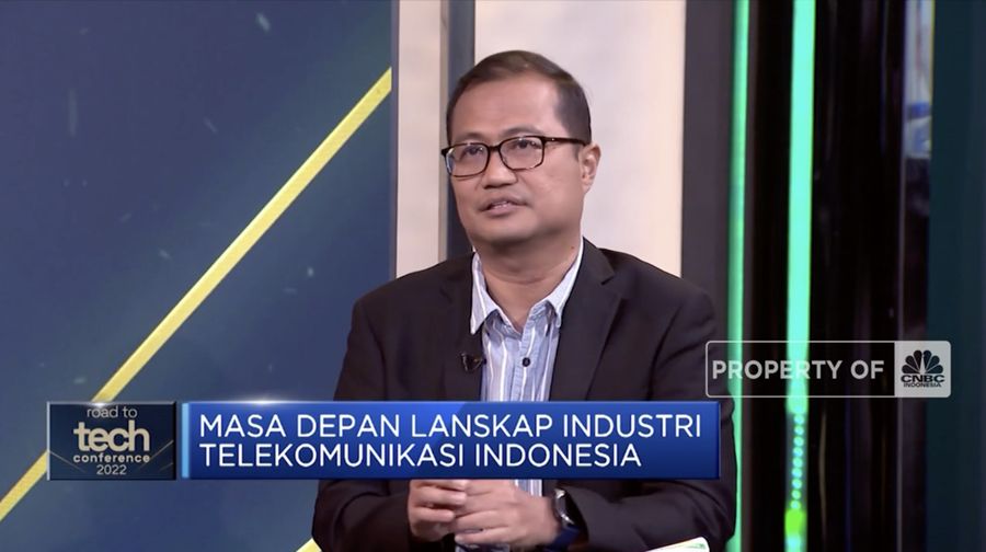 Direktur Strategic Portfolio PT Telkom Indonesia (Persero) Tbk (TLKM), Budi Setyawan Wijaya dalam Tech Conference 2022, վ (Jum'at, 30/09/2022)