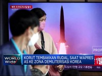 Korut Luncurkan Rudal Saat Kamala Harris Kunjungi Korsel
